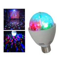 E27 bombilla LED RGB juego base 3x1W efecto rotatorio ASTRO
