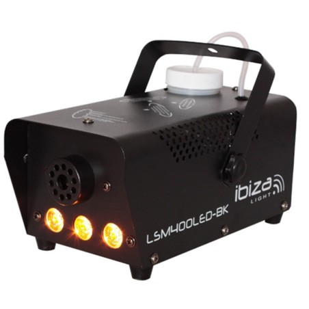 Mini rookmachine 400W LED LIGHT 3X3W IBIZA LSM400LED-BK