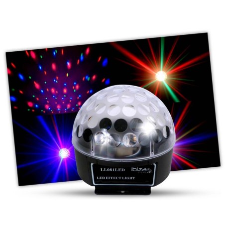 Leuchtkugel 3 RGB LEDs 3W IBIZA LIGHT ASTRO 1
