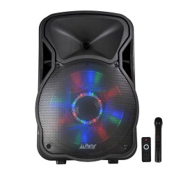 Mobile Lautsprecher verstärkt 700W 12 '' RGB-LEDs USB / BT / SD / FM PARTY12