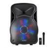 Enceinte mobile amplifiée 700W 12'' à LEDs RVB USB/BT/SD/FM PARTY12