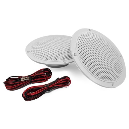 Kit 2 haut-parleurs coniques - 5" / 80W / 8 Ohms - Grille et résistance à l'eau