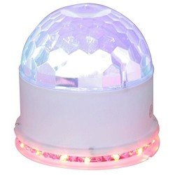 IBIZA UFO-ASTRO-WH Effet de lumière 2-en-1 à LED RVB