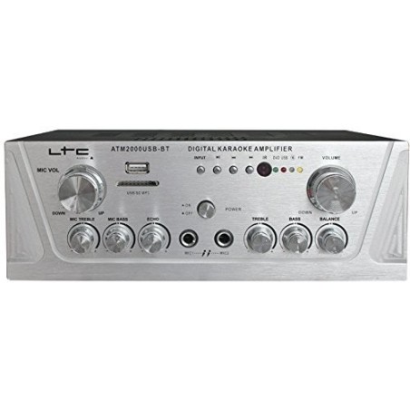 AMPLIFICATEUR Stereo 2x50W KARAOKE, USB-MP3/SD