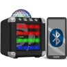 Mini enceinte bluetooth noir iDance CUBE MINI 3 à LEDs RGB sur batterie - USB - 3W RMS