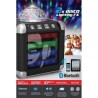 Mini enceinte bluetooth noir iDance CUBE MINI 3 à LEDs RGB sur batterie - USB - 3W RMS