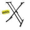 Double support pour instrument de musique en "X"