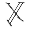 Double support pour instrument de musique en "X"