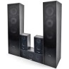 Ensemble 5 enceintes E1004 Noire Hifi / Home-Cinéma 850W LTC + Amplificateur ATM8000 Karaoke USB/BT/FM / 4 x75W + 3 x20W