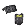Lot de 50 coins de protection pour enceinte en plastique noir SP-CR1