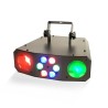 Jeu de lumière Dual flower avec effet Wash - 60 LED RGB - 2 x Moonflower : 54 x LED RGB