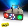 Jeu de lumière Dual flower avec effet Wash - 60 LED RGB - 2 x Moonflower : 54 x LED RGB