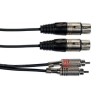 Câble 2 XLR femelles / 2 RCA mâles 5m CM5RXF-2