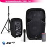 Enceinte mobile amplifiée 8"/20cm 300W USB/SD/BT + Micro VHF + Pied HYBRID8VHF-BT