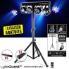 Enceinte active autonome GEMINI ES15-TOGO 15" - 800W - USB/SD/BT + 2 micros sans fil + tel + PIED + Portique Xperformer