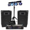 BOOST DJ-300 Pack sonorisation + Portique + 4 effets lumière DMX EUPHORIA