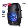 Enceinte mobile amplifiée PARTY-8LED 8" 300W à LEDs RVB USB/BLUETOOTH/FM/SD/MICRO