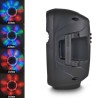 Enceinte mobile amplifiée PARTY-8LED 8" 300W à LEDs RVB USB/BLUETOOTH/FM/SD/MICRO