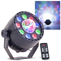 Jeu de lumière PAR-ASTRO 2 en 1 projecteur PAR + ASTRO - LED DMX 12W