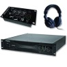 Pack sonorisation amplificateur 2000W SA2000 + Table de mixage 3 voies 5 entrées + Casque