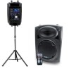 Dj versterkte luidspreker 8 "200W 20cm USB / SD / BT + voet