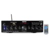 Amplificateur HIFI stéréo 2x 50W avec écran LCD - USB MP3 SD Bluetooth RADIO FM - 2 entrées MICROS - KARMA PA 2380BT