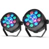 Set van 2 Light spellen 2in1 - MINI PAR + Dome ASTRO LED RGB DMX - AYDENE