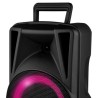 Enceinte Active - FestiSound FESTI08 - 8" 20CM - 200W - sur Batterie - Effet RING LED - USB SD Bluetooth TWS - Micro VHF
