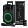 Enceinte Active - FestiSound FESTI08 - 8" 20CM - 200W - sur Batterie - Effet RING LED - USB SD Bluetooth TWS - Micro VHF