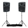 Powered speakers 12 "30cm 1400W USB / BT + voeten