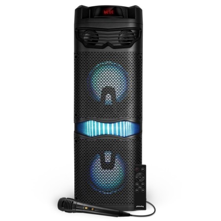 Enceinte Autonome 360 degrés PICKERING BARREL 8 sur Batterie Micro et Télécommande 800 Watts- 8 Hauts parleur LCD - USB/BT/AUX