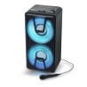 Enceinte autonome à LED Party box portable avec lecteur CD + Micro - BT/CD/AUX/USB - 150W