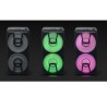 Enceinte autonome à LED Party box portable avec lecteur CD + Micro - BT/CD/AUX/USB - 150W