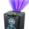 Enceinte M-1990 DJ à LED Party box double bluetooth + Micro - BT/CD/AUX/USB - 1000W