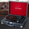Platine vinyle stéréo 33/45/78 tours avec enceintes intégrées - USB/SD/AUX - Prise casque