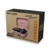 Platine vinyle stéréo saumon 33/45/78 tours avec enceintes intégrées - USB/SD/AUX - Prise casque