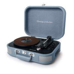 Platine vinyle stéréo bleue 33/45/78 trs
