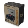 Système Chaîne Hifi CD 20W vintage avec platine Vinyle - CD/FM/USB/AUX - 33/45/78 tours