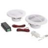 HAUT-PARLEURS PLAFONNIERS - AMPLIFICATEUR SANS FIL - 2 x 6.5" + Alimentation Secteur