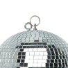 Boule à Facettes Argentée 50cm FXLab avec deux points de suspension - Matériau Léger - Mirroir Poli