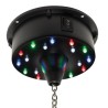 Boule à Facettes Argentée 50cm FXLab avec deux points de suspension + Moteur de boule à facettes LED à batterie FXLAB