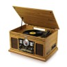 Tourne-Disque - Britz BZ-TP070 - 2x50W- 33/45/78 Tours - USB SD / Bluetooth RADIO FM / Lecteur CD/Casette  - 2 HP Stéréo - Bois