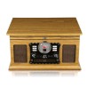 Tourne-Disque - Britz BZ-TP070 - 2x50W- 33/45/78 Tours - USB SD / Bluetooth RADIO FM / Lecteur CD/Casette  - 2 HP Stéréo - Bois