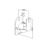 Paire de support mural pour enceinte, Lot de 2, Charge max 3,5 kg
