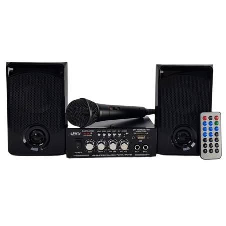 Kit Karaoké Party Sound & Light PARTY-KA100, USB SD et Bluetooth
