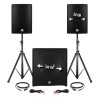 Pack sonorisation DJ 2400W - Subwoofer 46cm + 2 Enceintes 30cm + Pieds - BMS1812