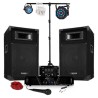 Pack Sono versterker en luidspreker 500W + Mixer + 3 sets van lichten + Portico