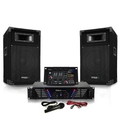 Paquete Sono DJ300-BT + HP 500W mesa de mezcla amp