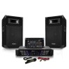 Pack Sono DJ300-BT ampli + HP 500W Table de mix