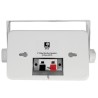 Paire de mini enceintes E-Audio B416 80W Blanches 3 voies avec support - Idéal pour une utilisation domestique ou commerciale